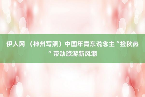 伊人网 （神州写照）中国年青东说念主“捡秋热”带动旅游新风潮