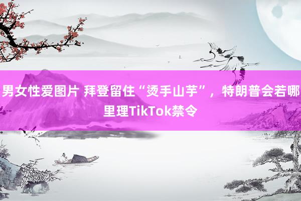 男女性爱图片 拜登留住“烫手山芋”，特朗普会若哪里理TikTok禁令