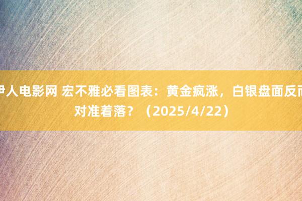 伊人电影网 宏不雅必看图表：黄金疯涨，白银盘面反而对准着落？（2025/4/22）