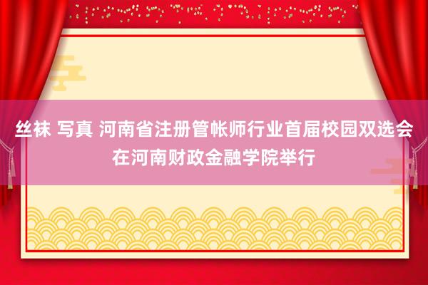 丝袜 写真 河南省注册管帐师行业首届校园双选会在河南财政金融学院举行